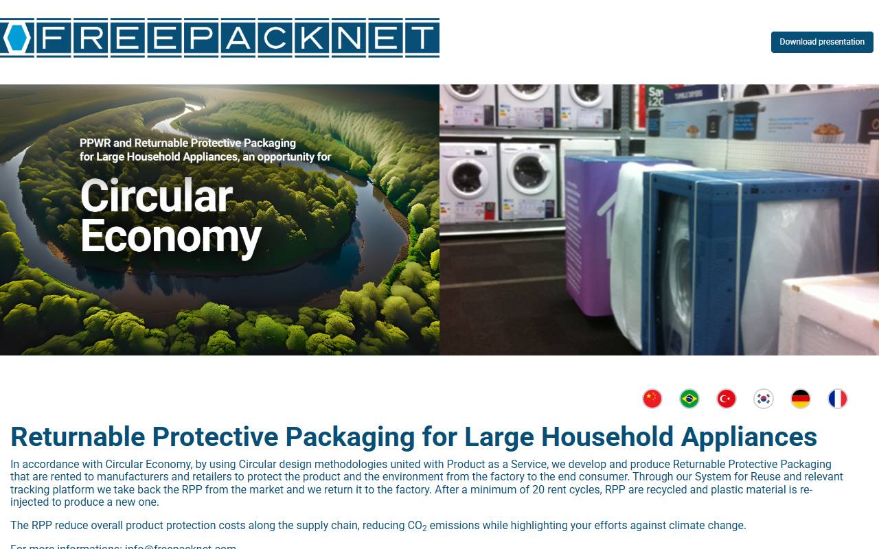 Anteprima del sito: FREE PACK NET HOLDING SA