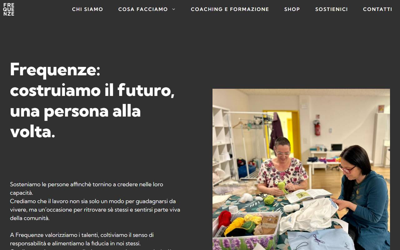 Anteprima del sito: Frequenze