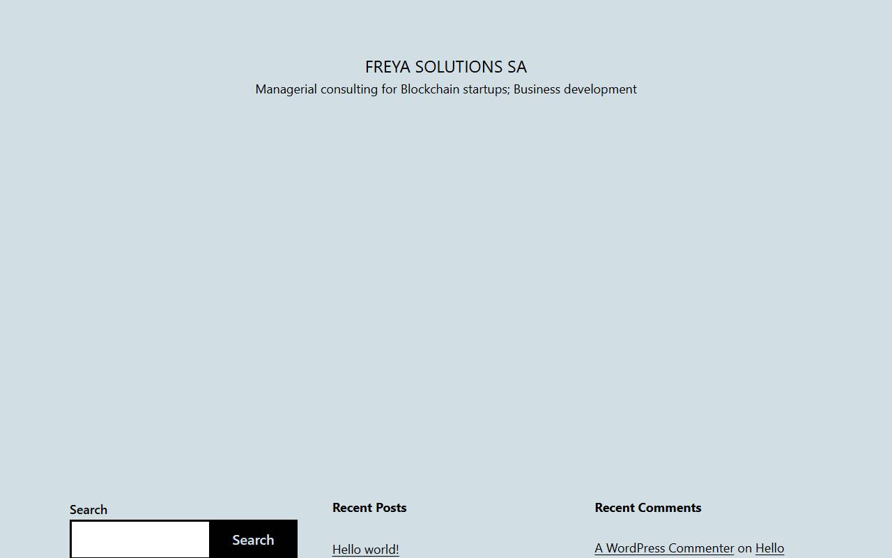 Anteprima del sito: Freya Solutions SA