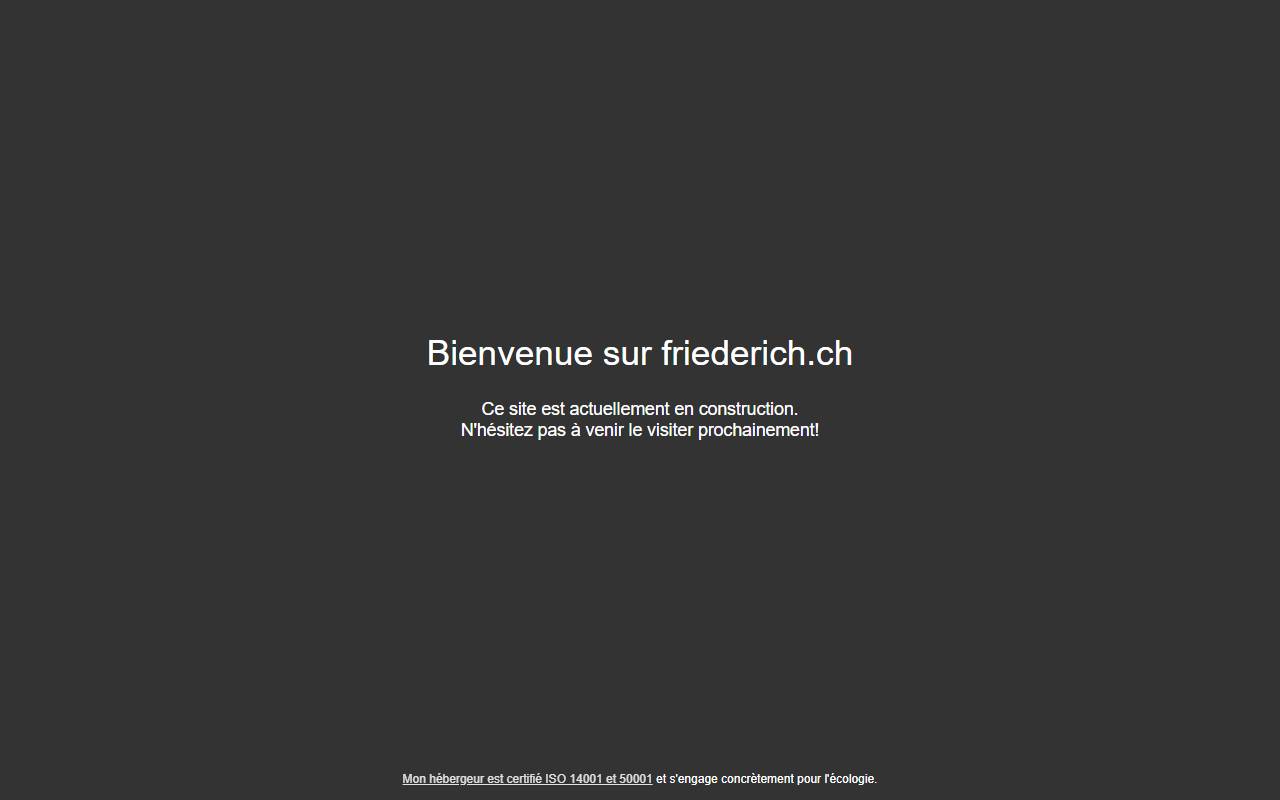 Anteprima del sito: R. Friederich