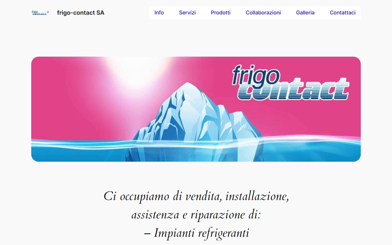 Anteprima del sito: frigo-contact SA