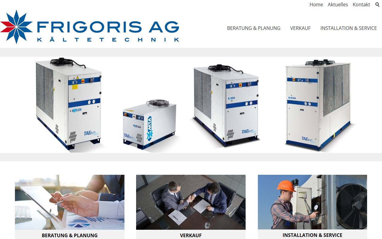 Anteprima del sito: Frigoris AG