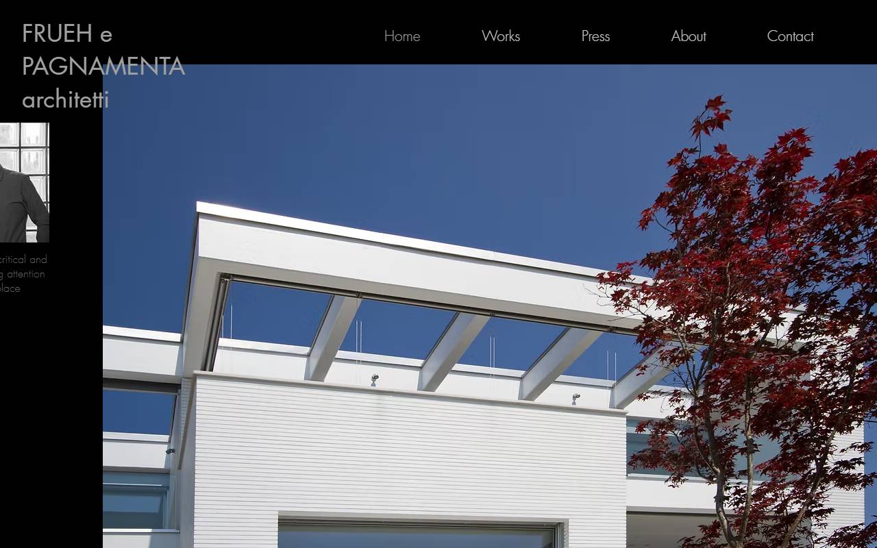 Anteprima del sito: Früh e Pagnamenta Architetti SA
