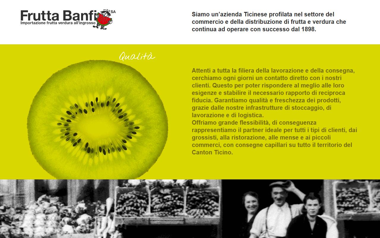 Anteprima del sito: Frutta Banfi SA