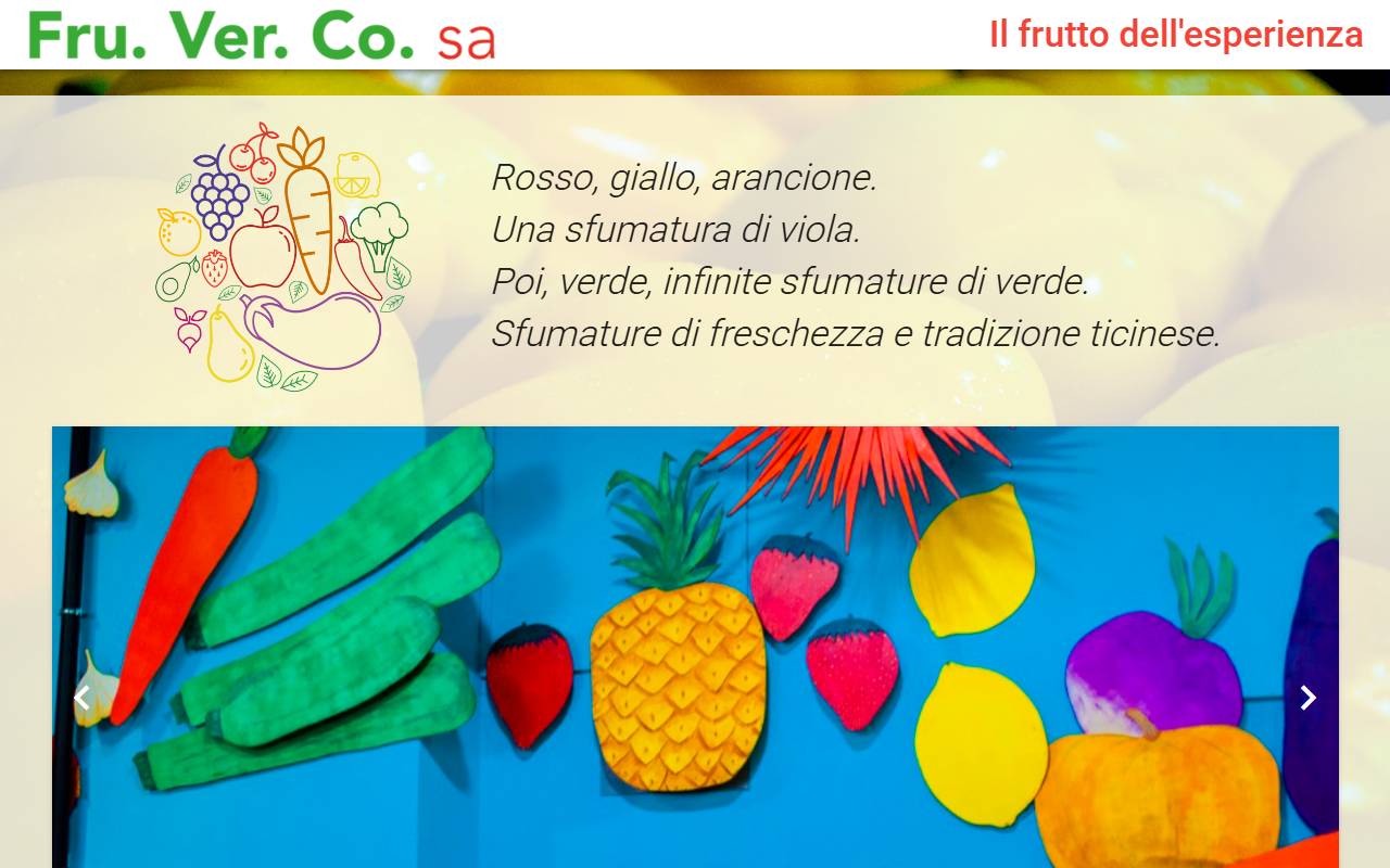 Anteprima del sito: Fru.Ver.Co. SA
