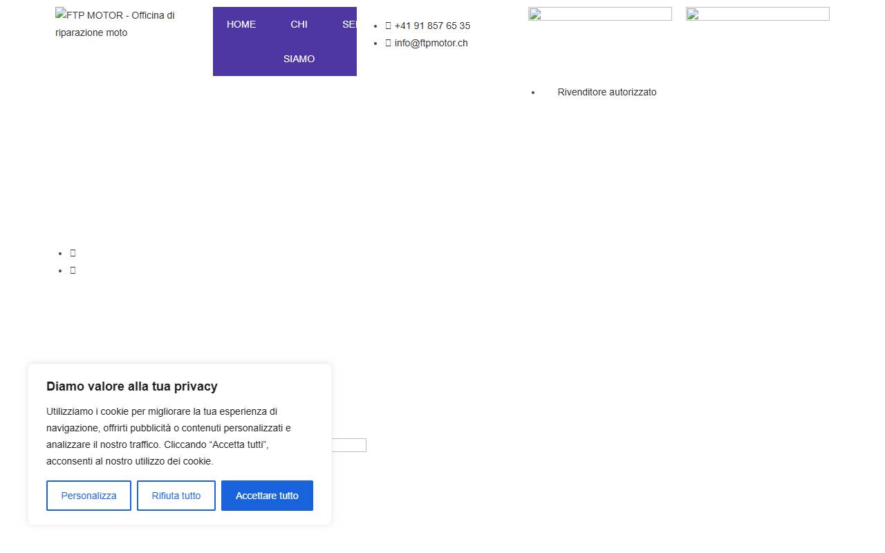 Anteprima del sito: FTP MOTOR SAGL