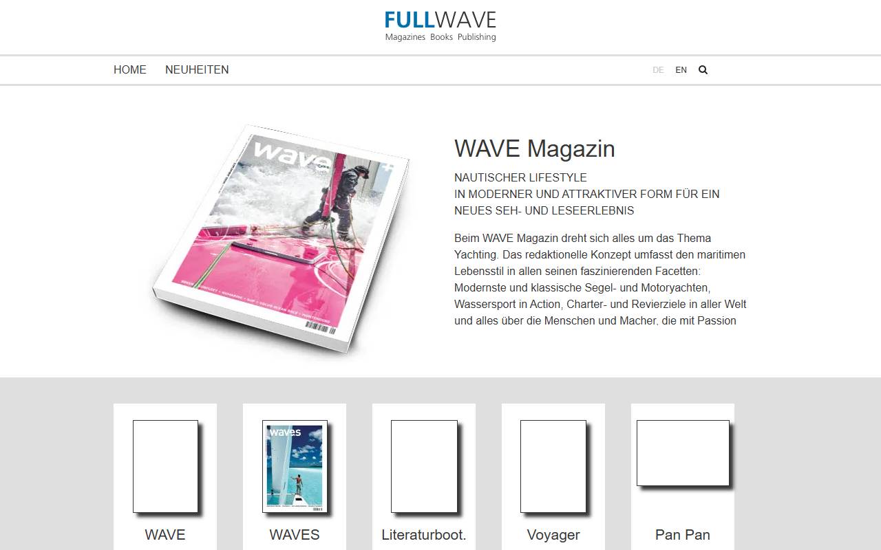 Anteprima del sito: Fullwave Sagl