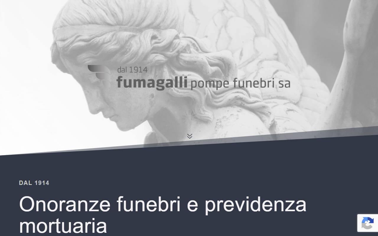 Anteprima del sito: Fumagalli Pompe Funebri SA