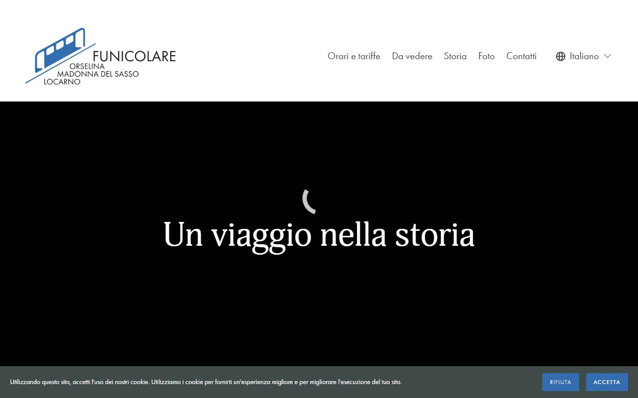 Anteprima del sito: Società della Funicolare Locarno-Madonna del Sasso SA (FLMS)