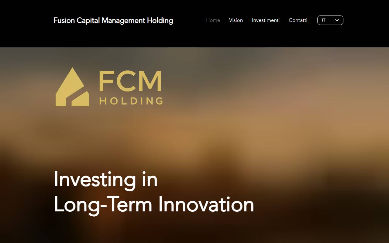 Anteprima del sito: Fusion Capital Management Holding SA