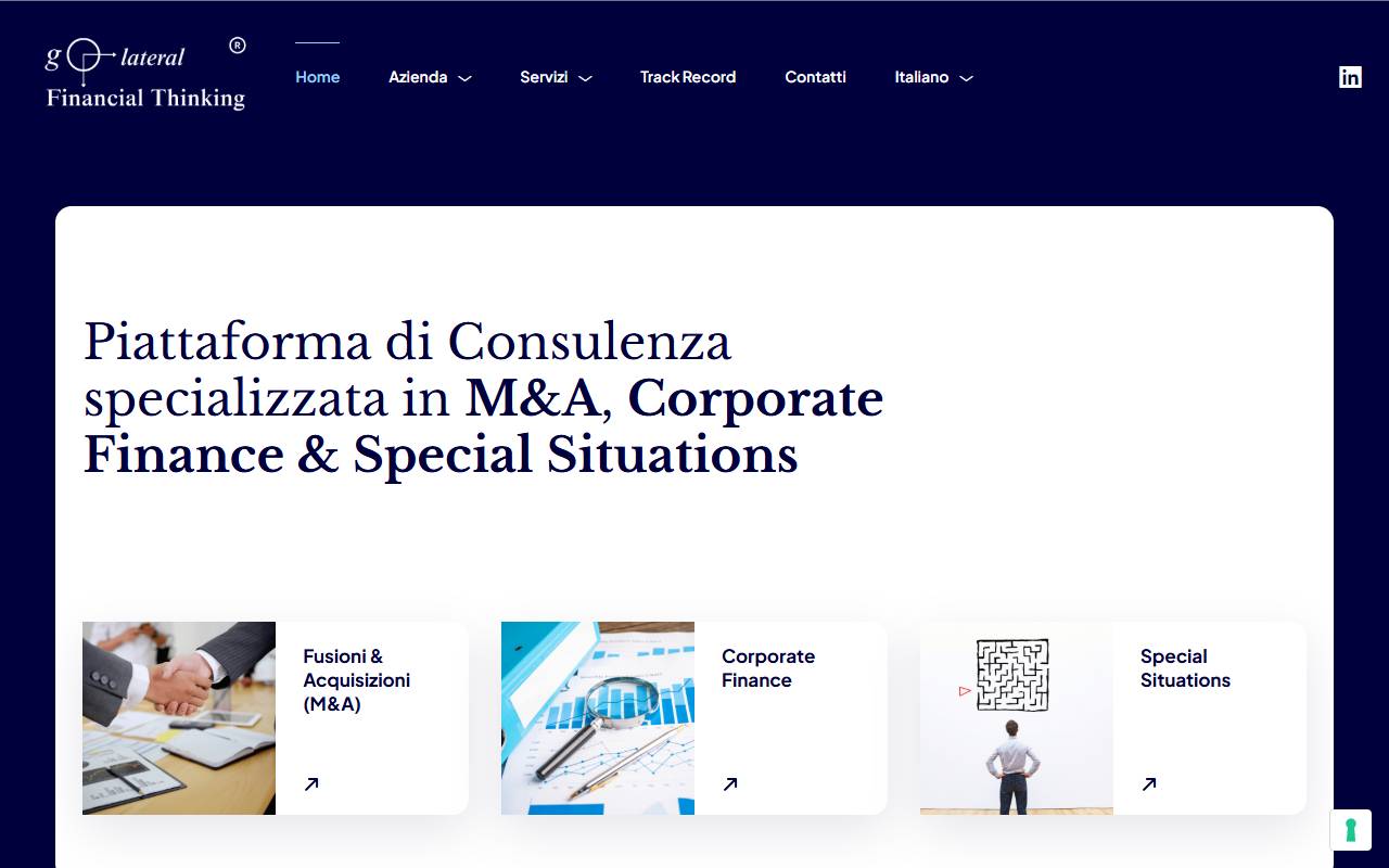 Anteprima del sito: g-Lateral Financial Thinking di Giovanni Gasparini