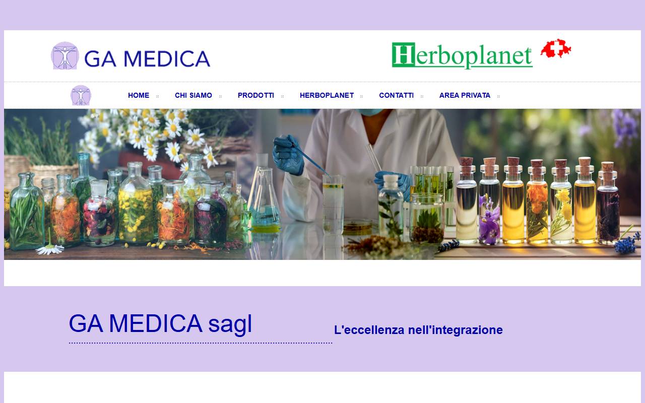 Anteprima del sito: GA MEDICA Sagl