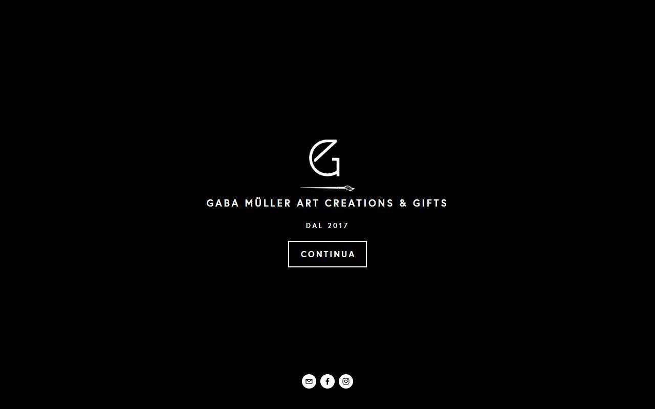 Anteprima del sito: GABA MÜLLER Art Creations & Gifts
