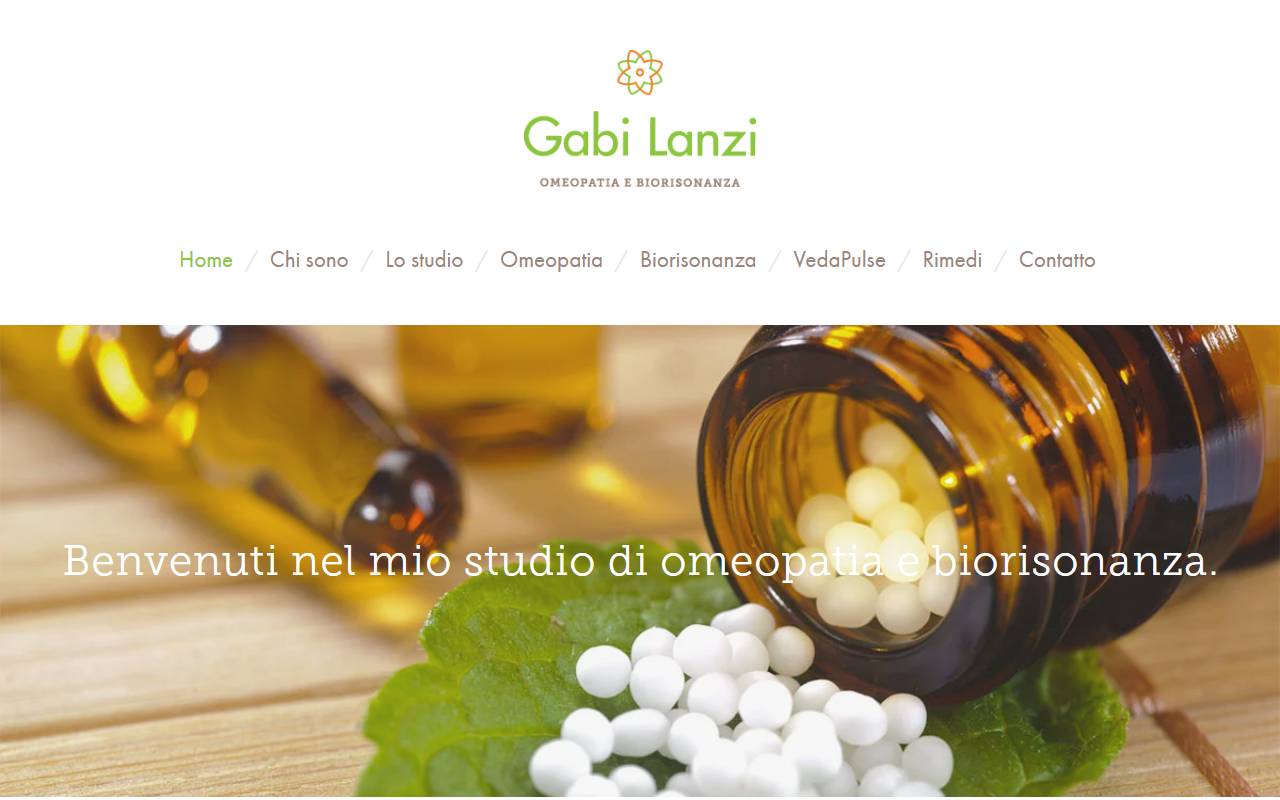 Anteprima del sito: Studio di Omeopatia e Biorisonanza di Gabi Lanzi-Hoyer