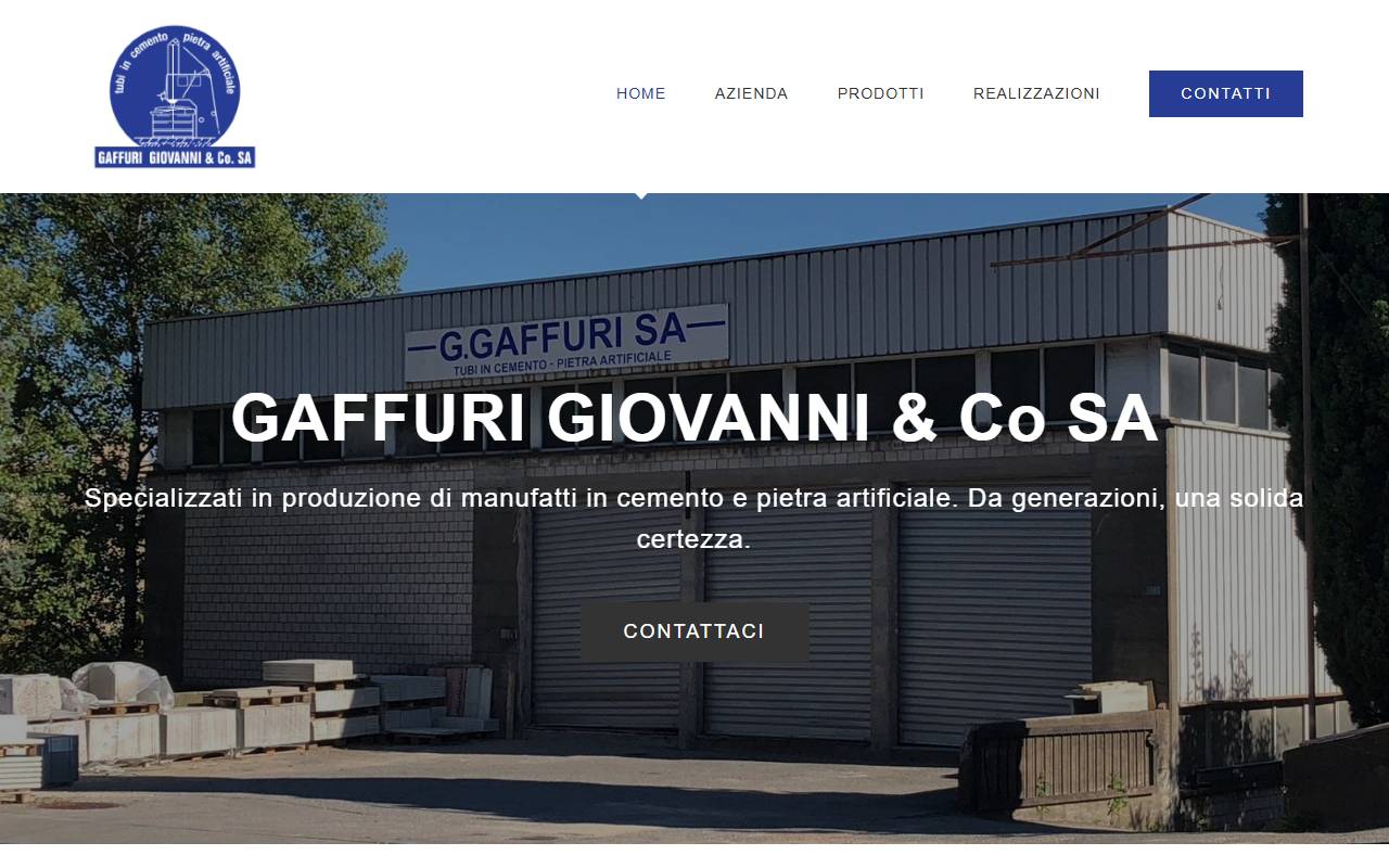 Anteprima del sito: Gaffuri Giovanni & Co. SA