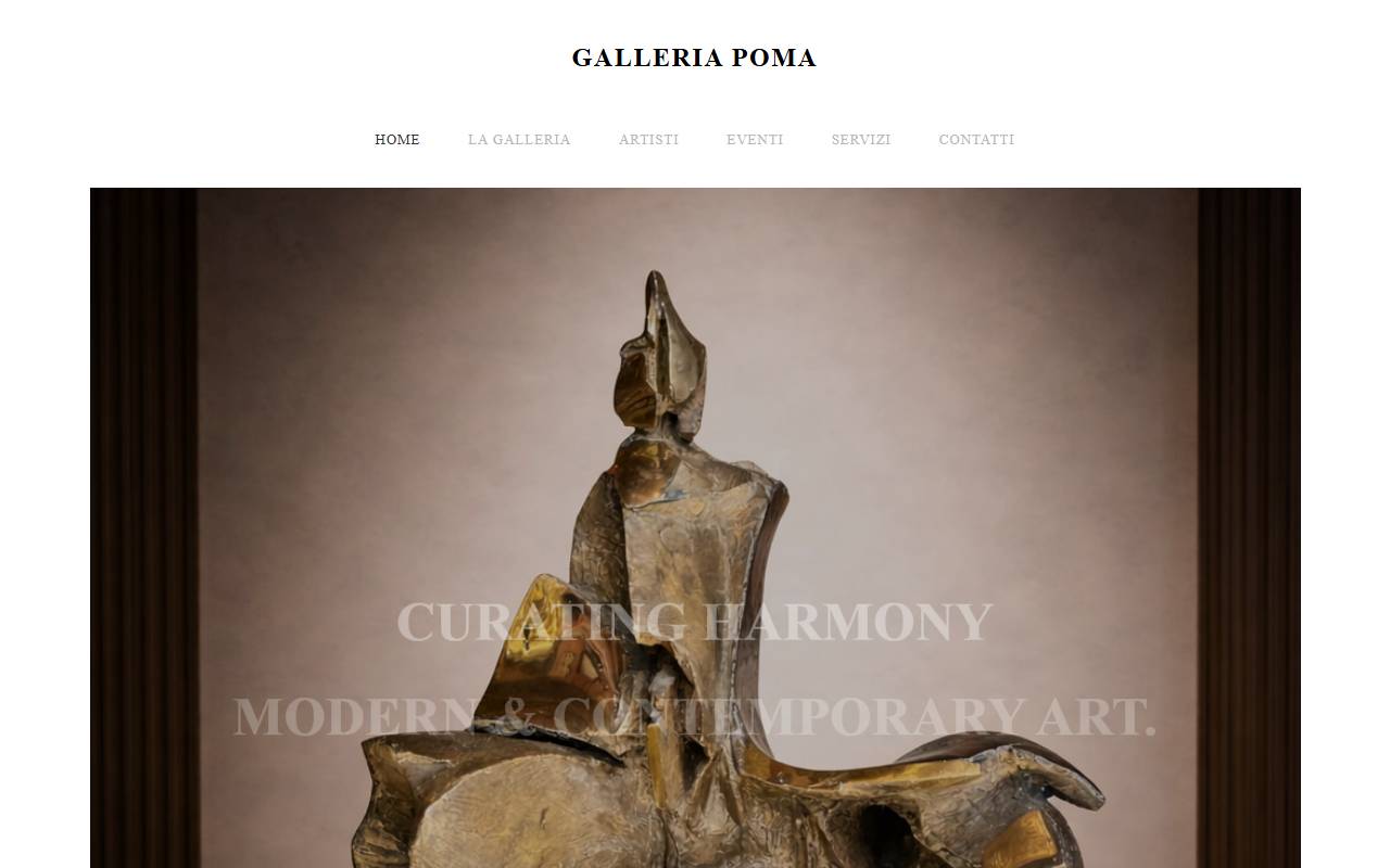Anteprima del sito: Galleria Poma Sagl