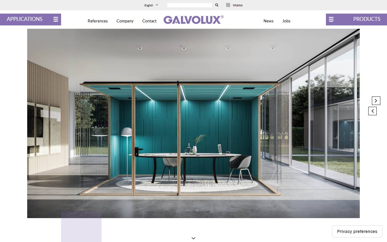 Anteprima del sito: Galvolux Ticino SA