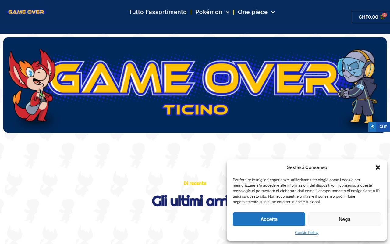 Anteprima del sito: GAME OVER DI IVAN ROSSI