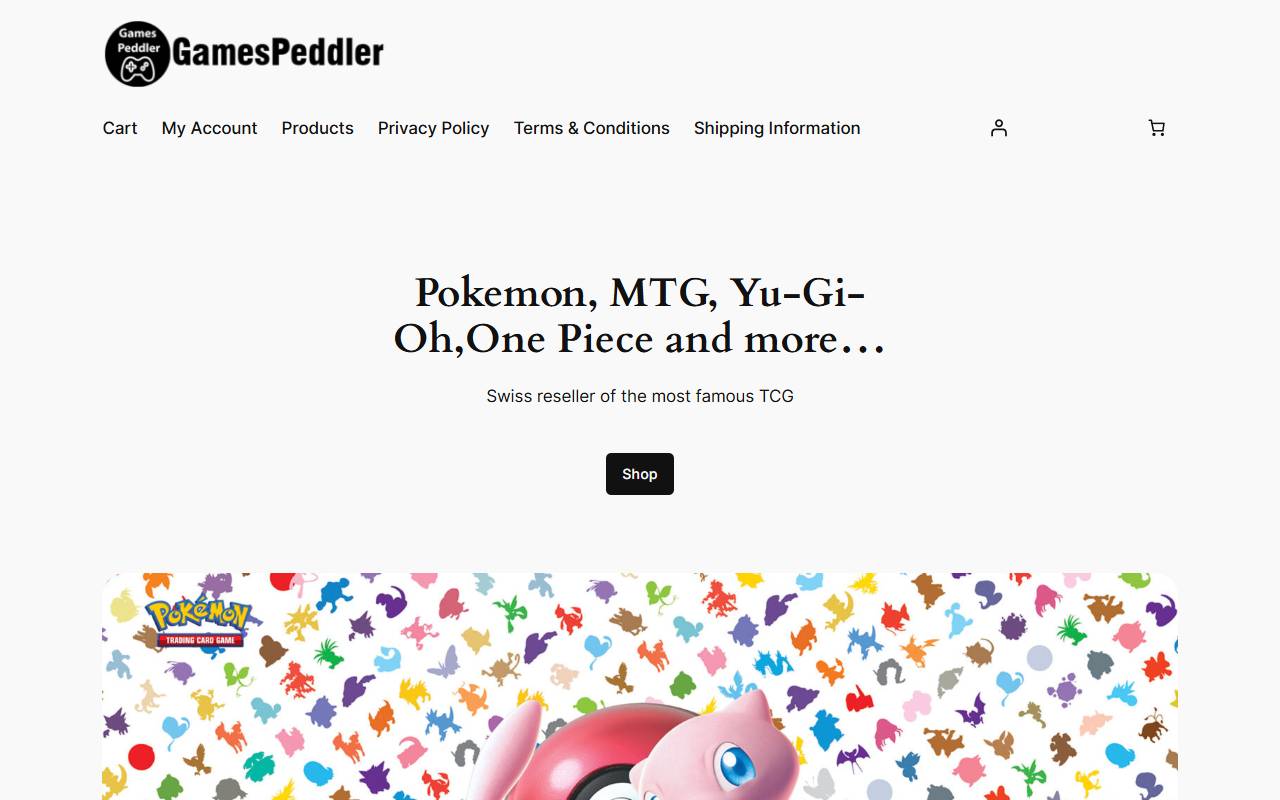 Anteprima del sito: GAMES PEDDLER Sagl