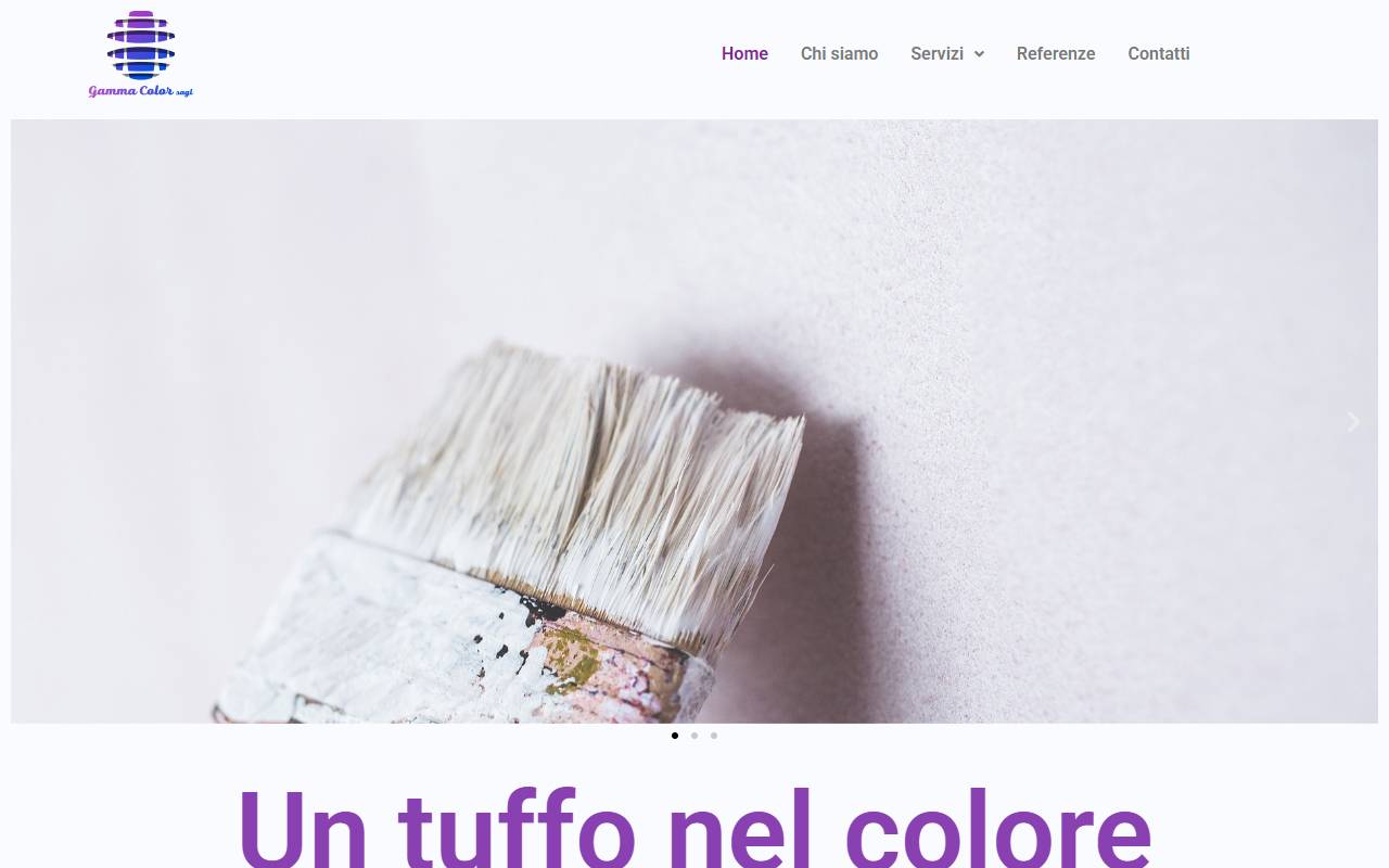 Anteprima del sito: Gamma color Sagl