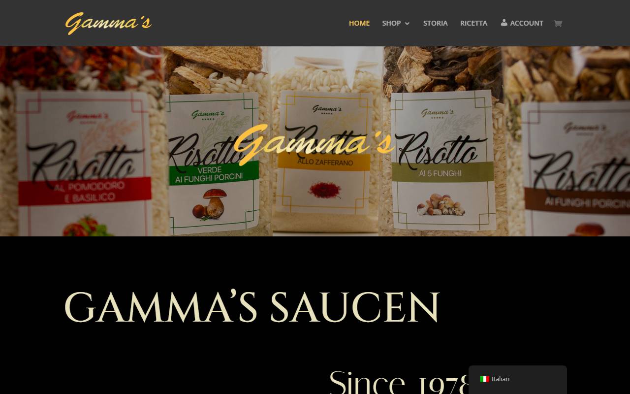 Anteprima del sito: Gamma Marzell & Patrick salse e specialità gastronomiche