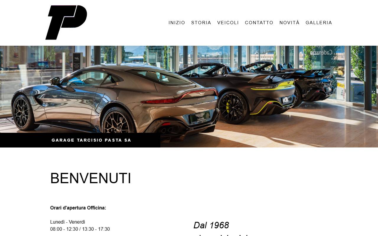 Anteprima del sito: Garage Tarcisio Pasta SA