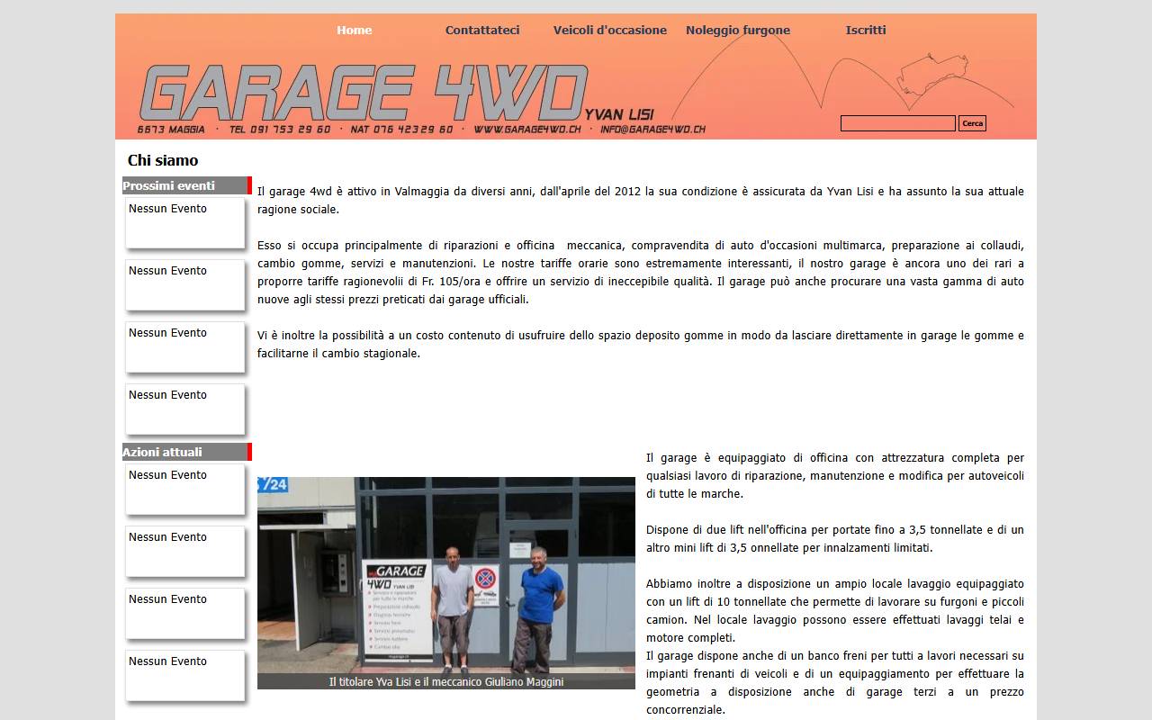Anteprima del sito: GARAGE 4WD Yvan Lisi