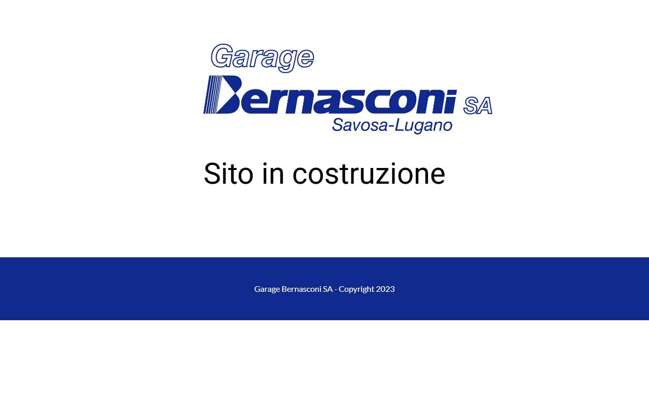 Anteprima del sito: Garage Bernasconi SA