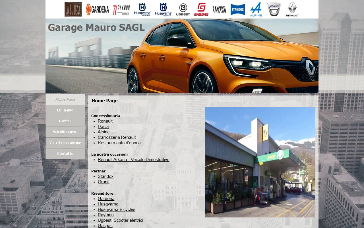 Anteprima del sito: Garage Mauro Sagl