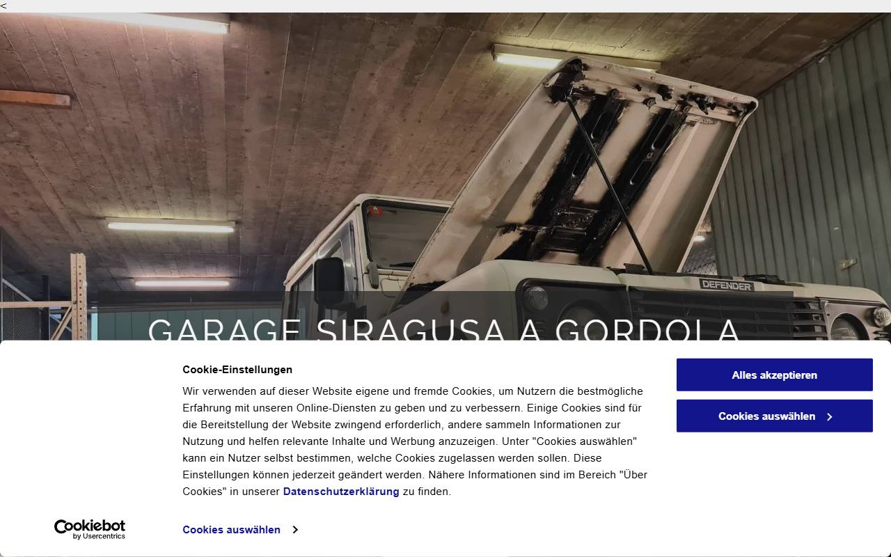 Anteprima del sito: Garage Siragusa