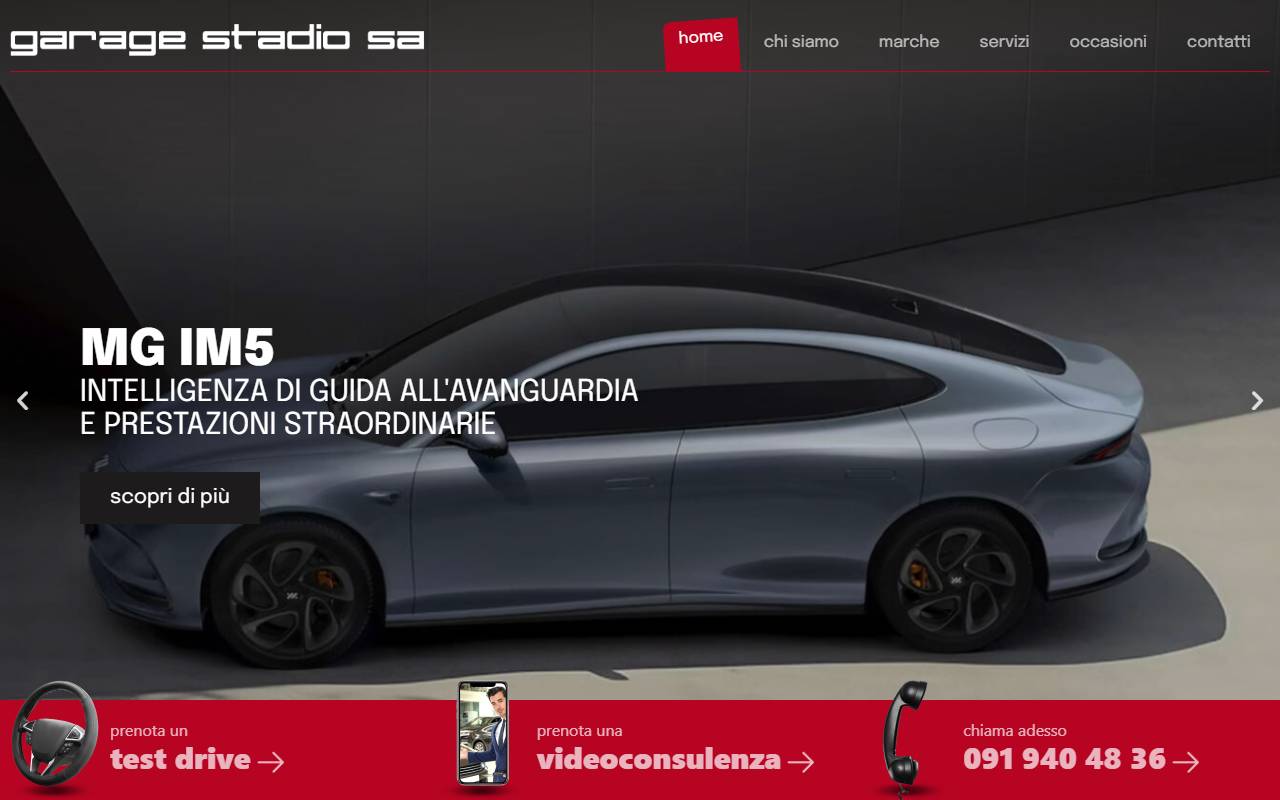 Anteprima del sito: GARAGE STADIO SA