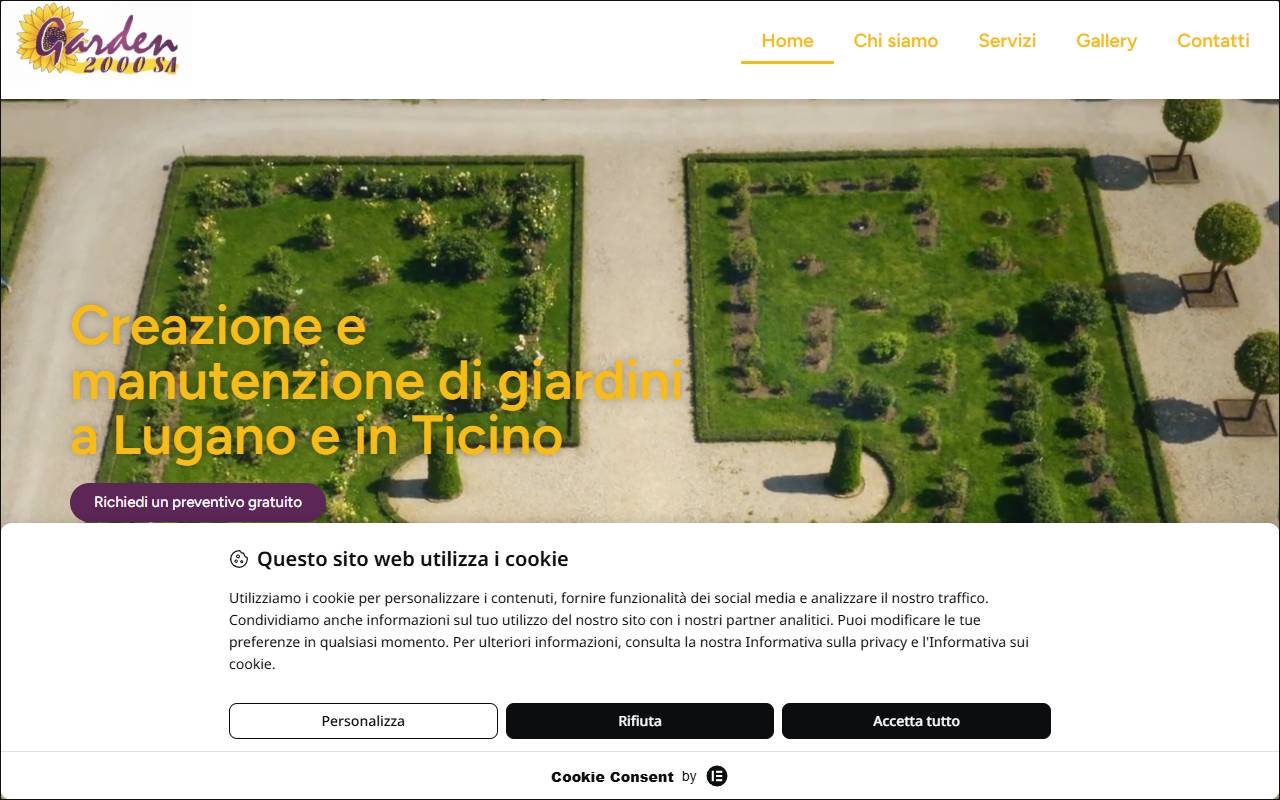 Anteprima del sito: Garden 2000 SA