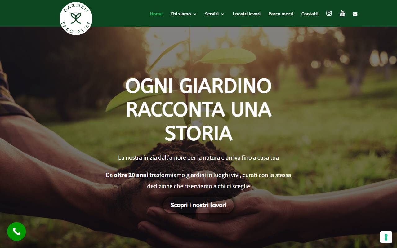 Anteprima del sito: GARDEN SPECIALIST Sagl