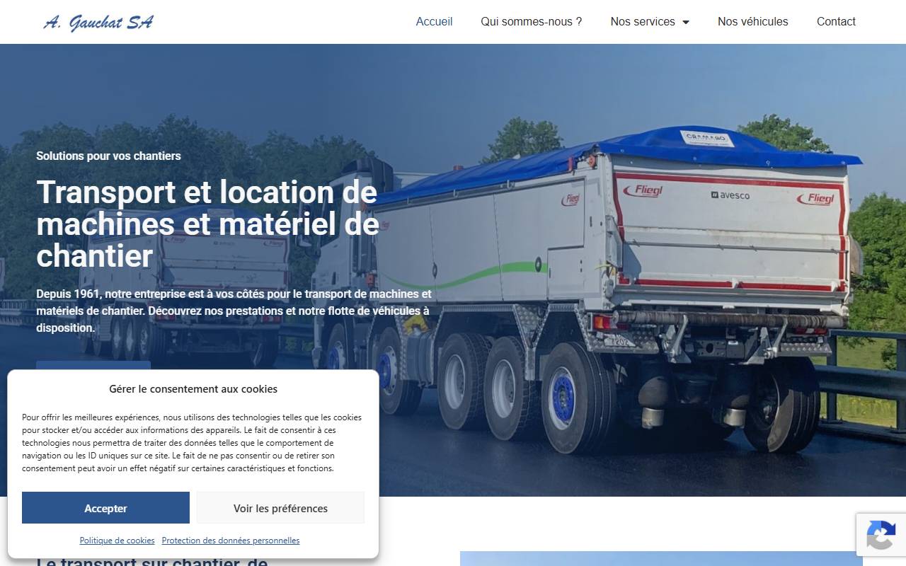 Anteprima del sito: Gauchat Vins