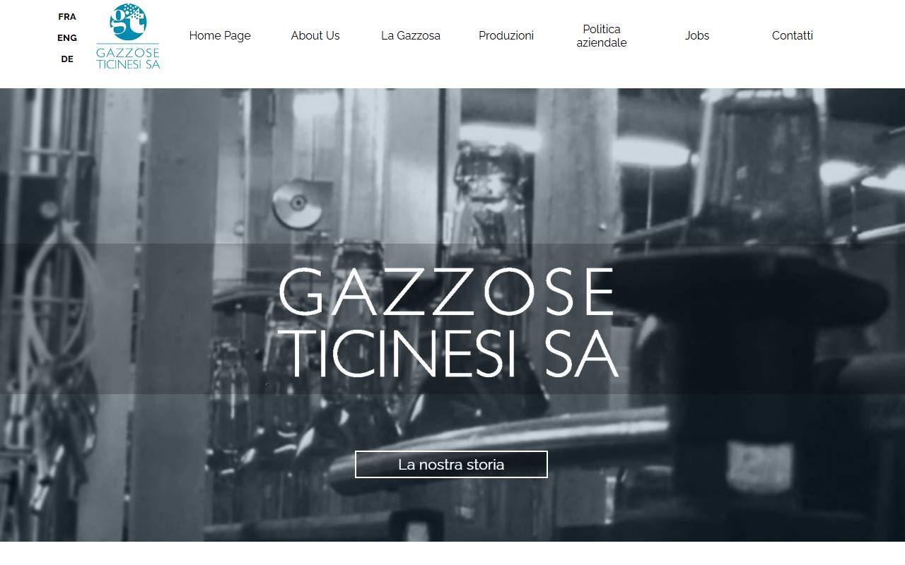 Anteprima del sito: Gazzose Ticinesi SA