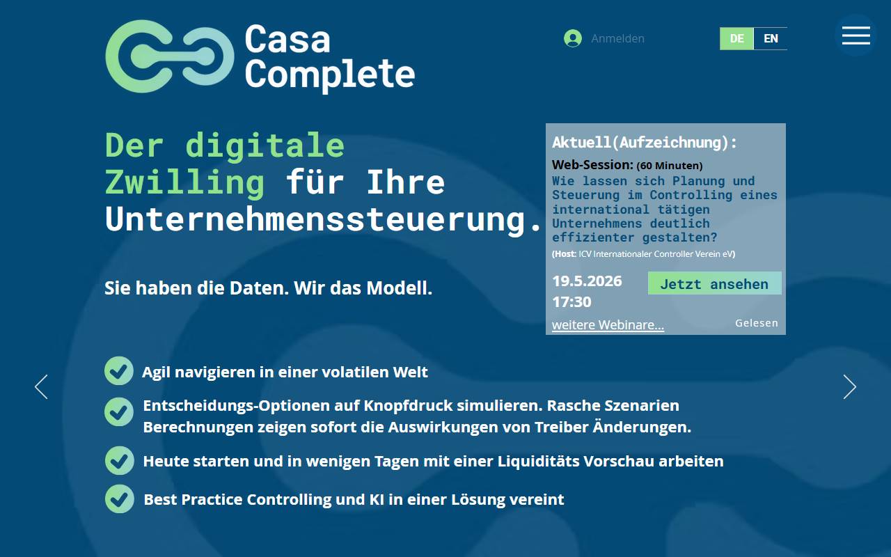 Anteprima del sito: GB Controlling AG