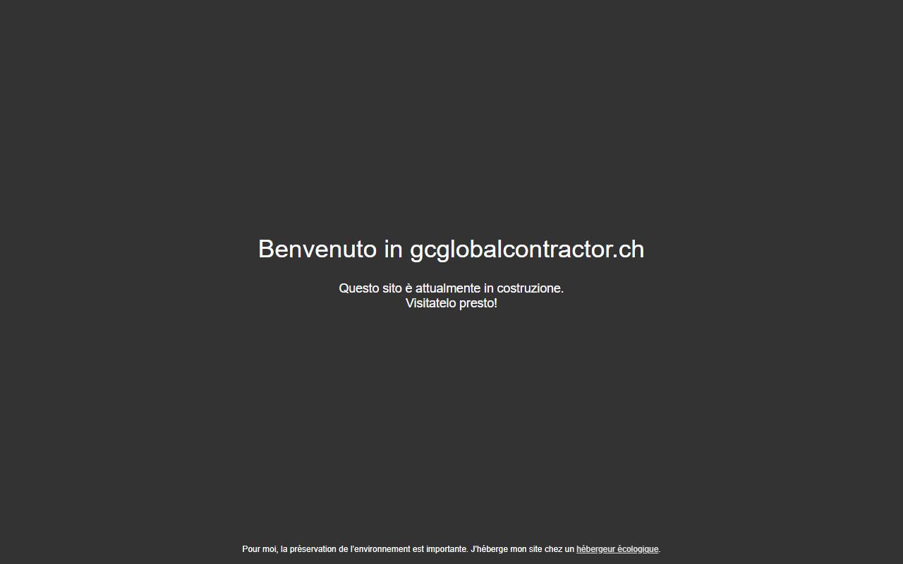 Anteprima del sito: GC Global Contractor Sagl