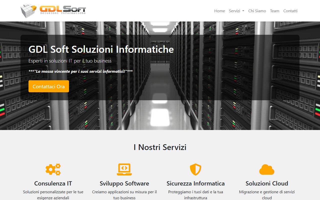 Anteprima del sito: GDL Soft Sagl