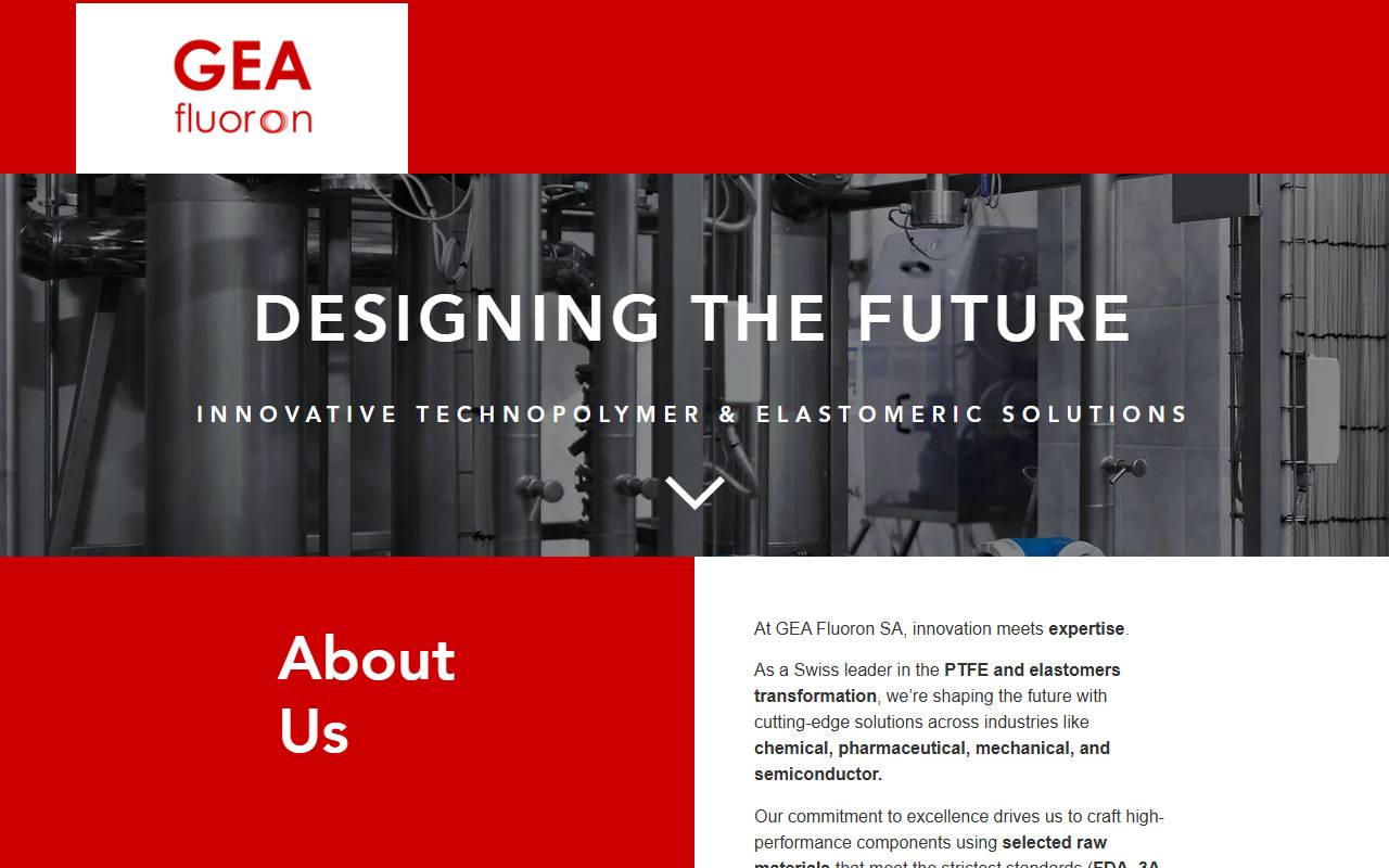 Anteprima del sito: GEA FLUORON SA