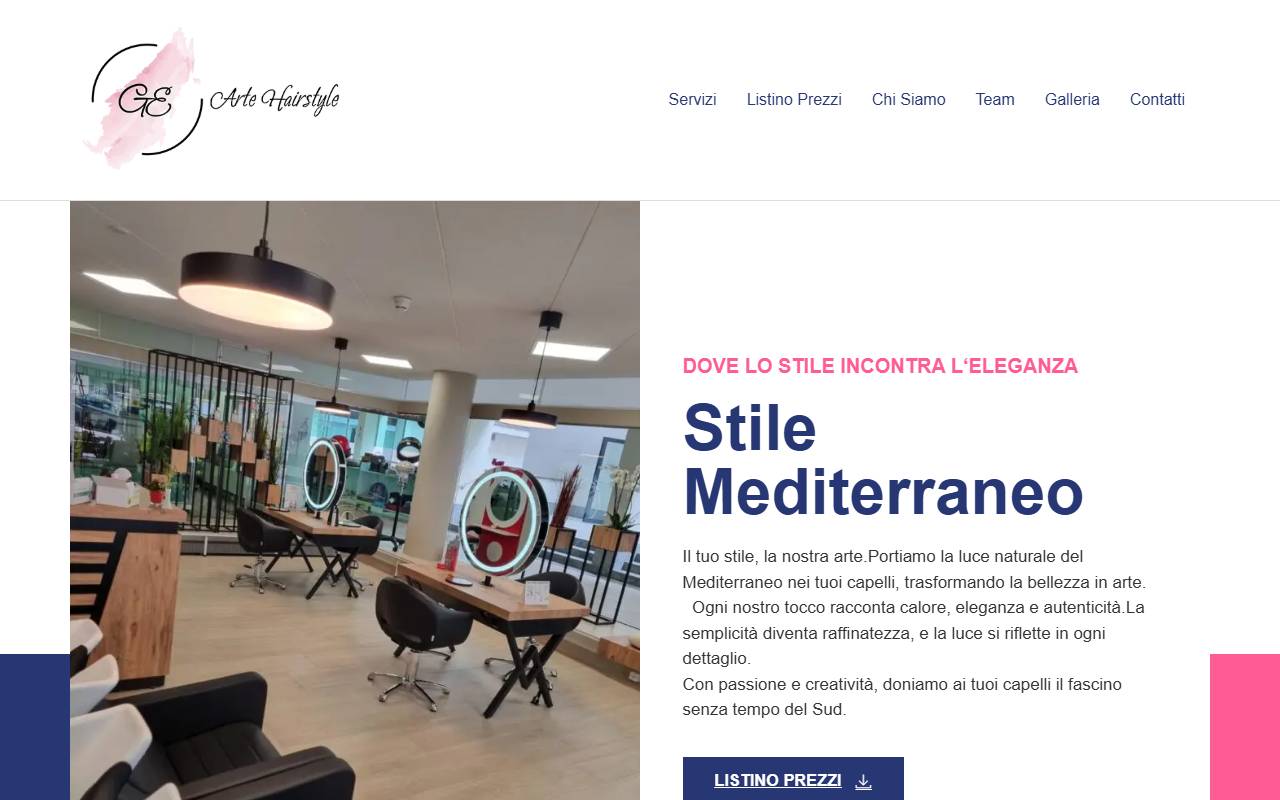 Anteprima del sito: GE Arte Hairstyle Sagl