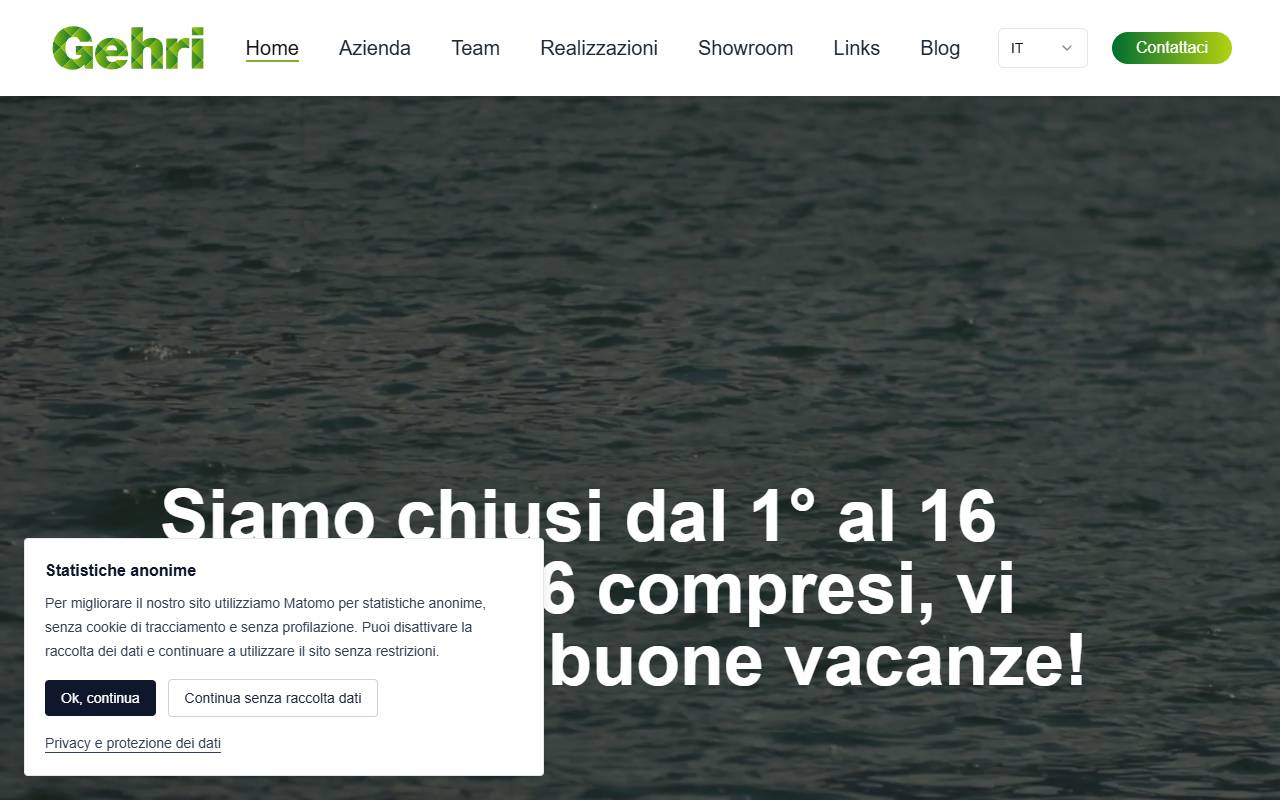 Anteprima del sito: Gehri Rivestimenti SA