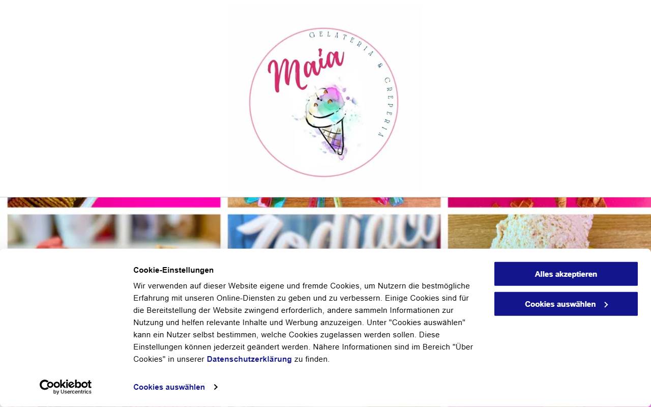 Anteprima del sito: GELATERIA ZODIACO SAGL