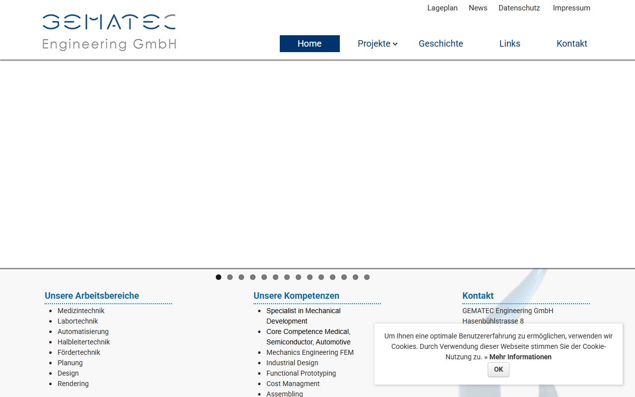 Anteprima del sito: GEMATEC Engineering Geissner