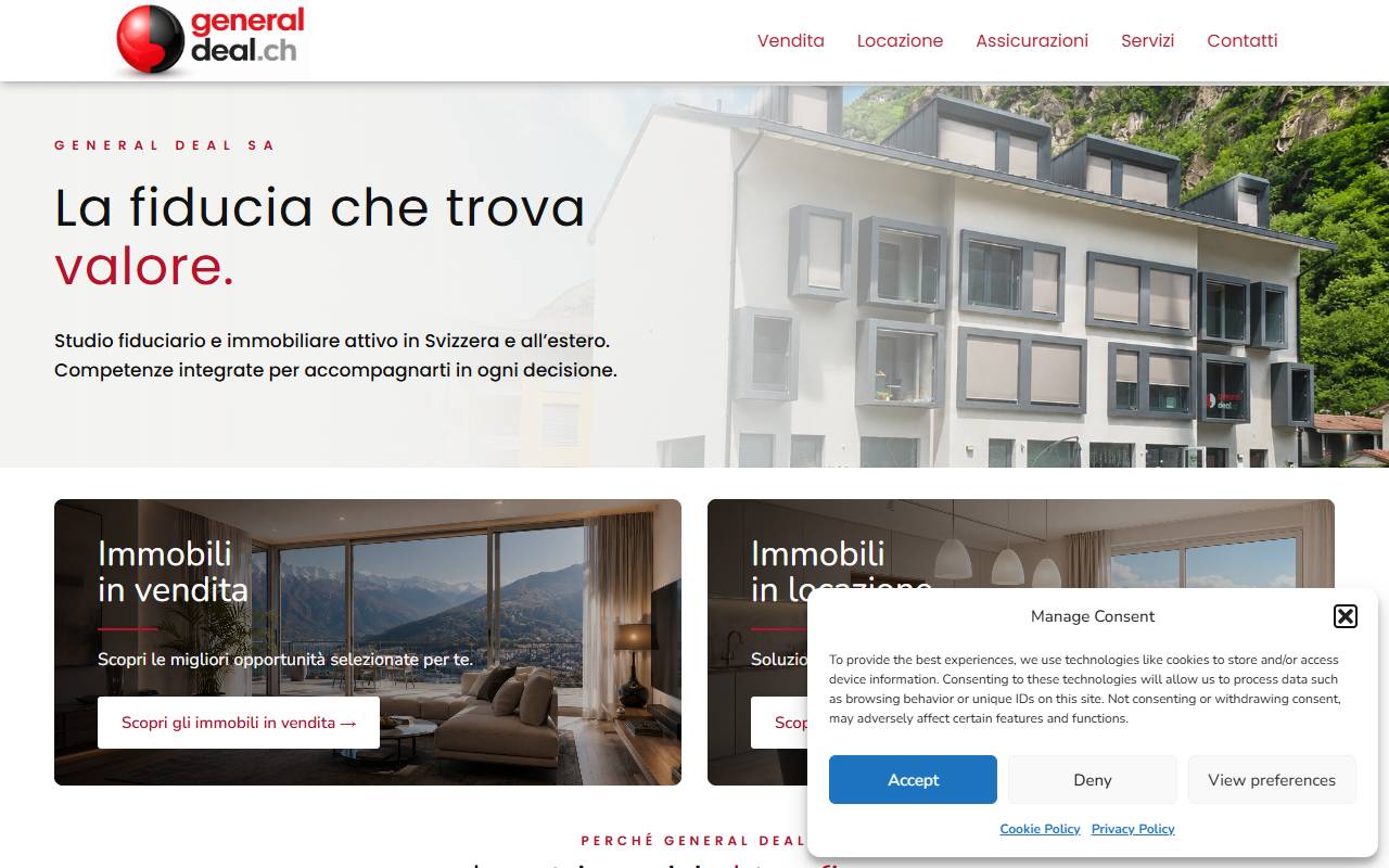 Anteprima del sito: General Deal SA