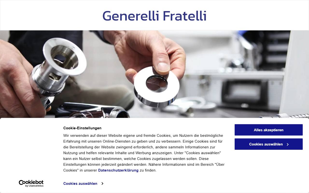 Anteprima del sito: Generelli Fratelli