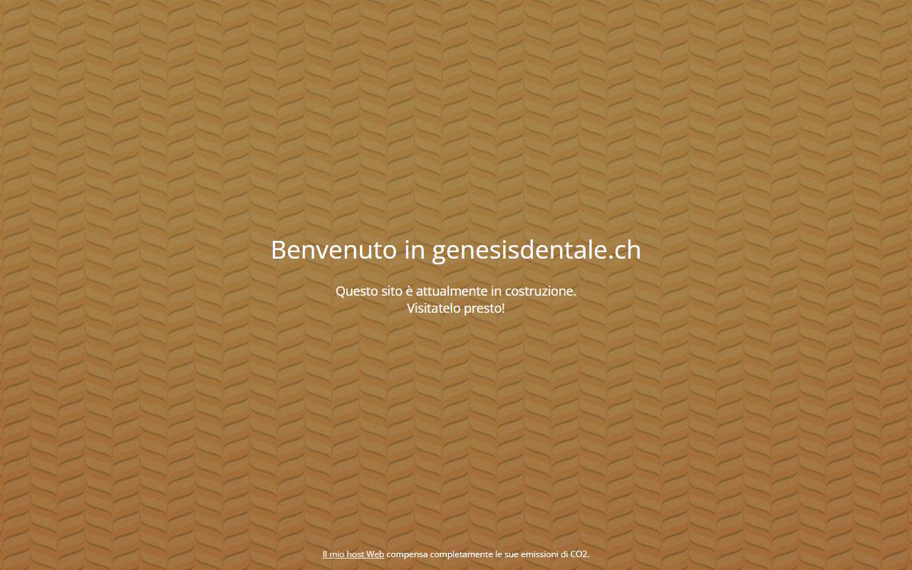 Anteprima del sito: Genesis Dentale SA