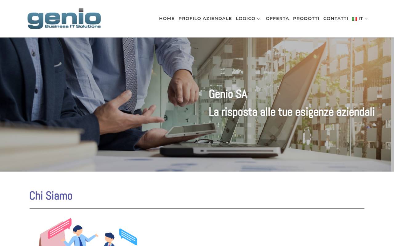 Anteprima del sito: GENIO SA