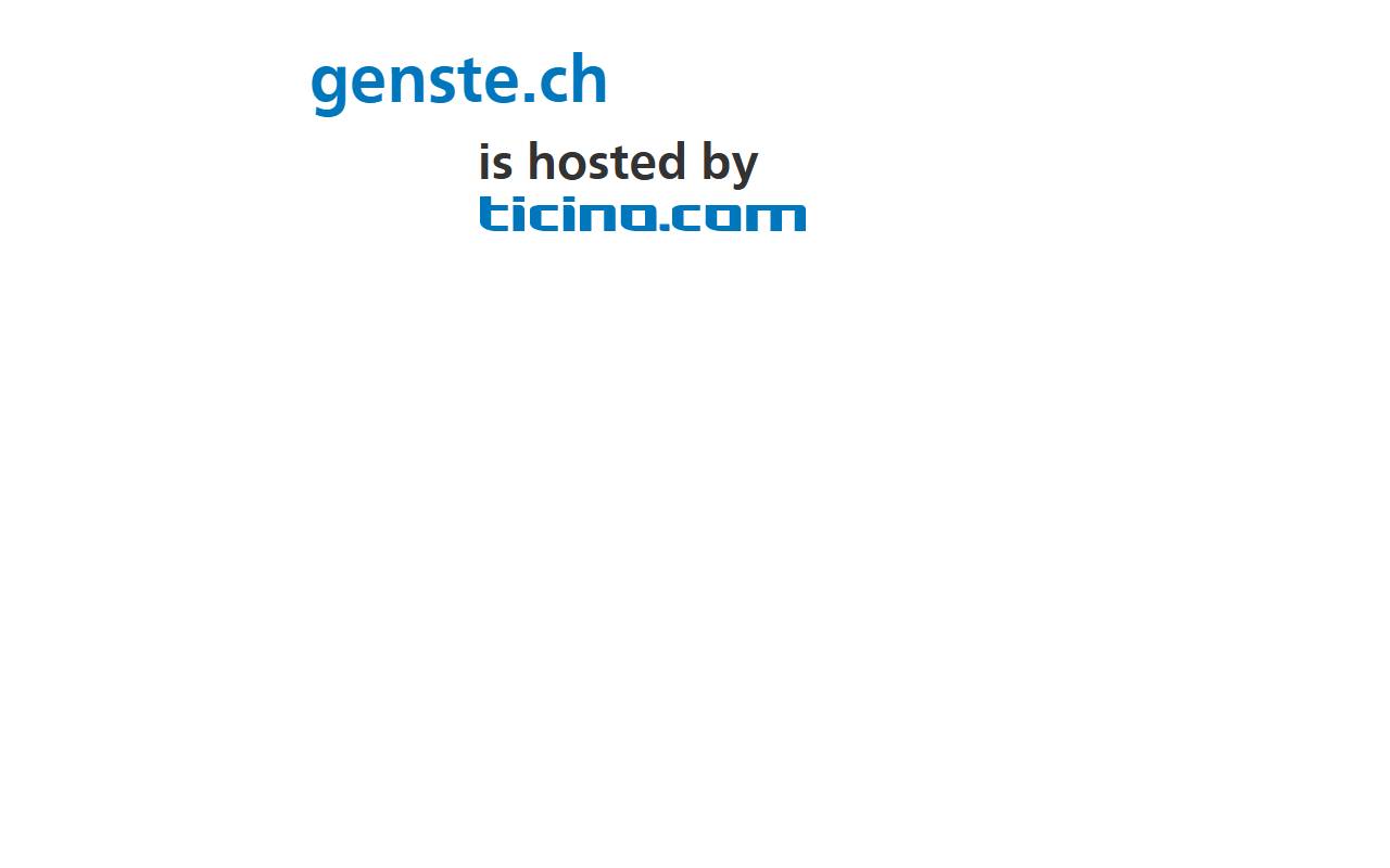 Anteprima del sito: Genste Sagl