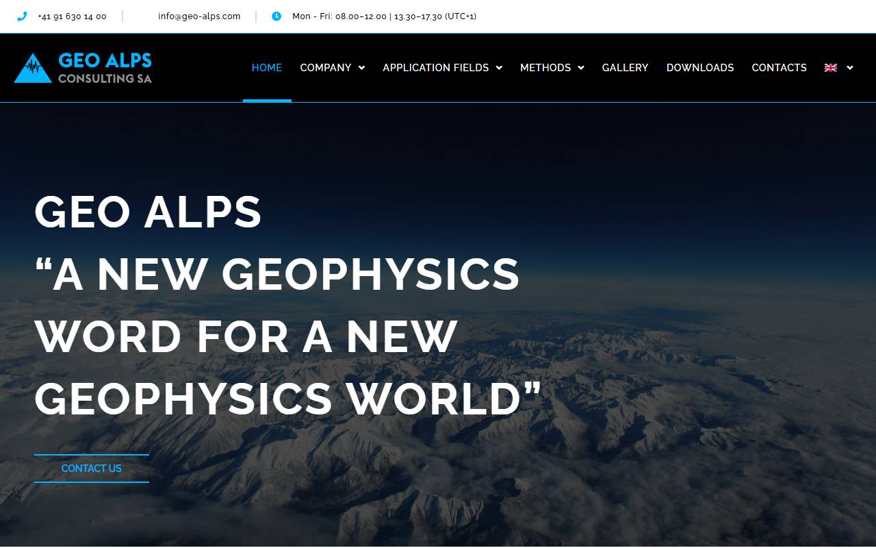 Anteprima del sito: Geo Alps Consulting SA