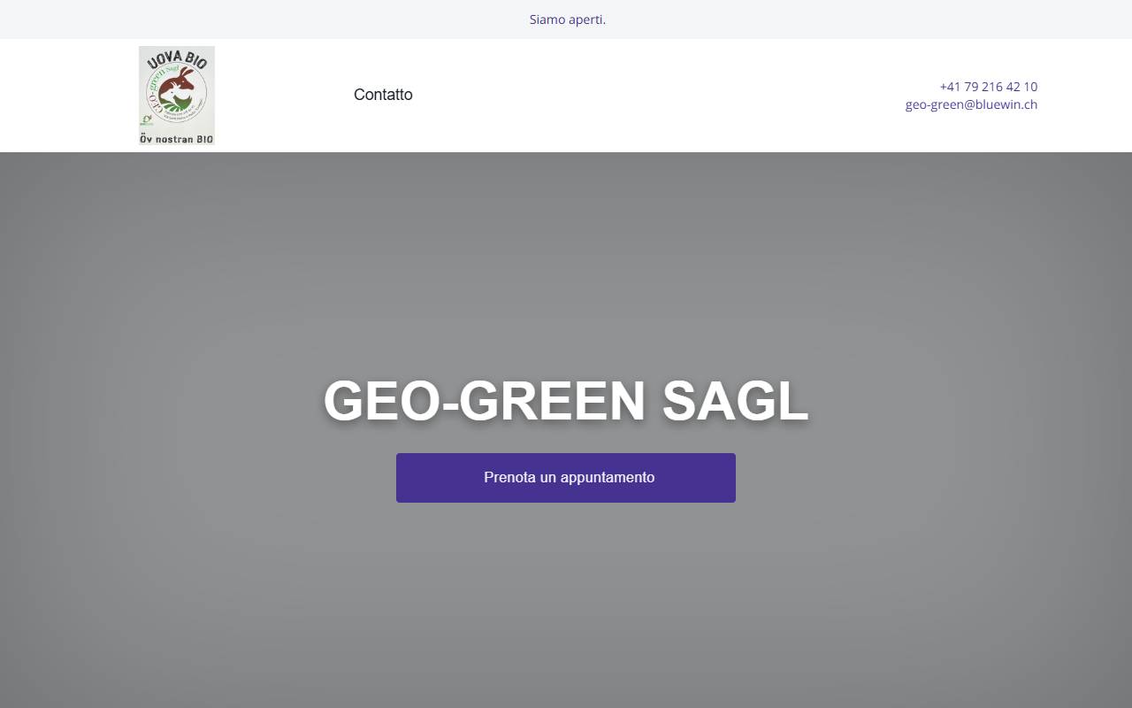 Anteprima del sito: Geo-Green Sagl